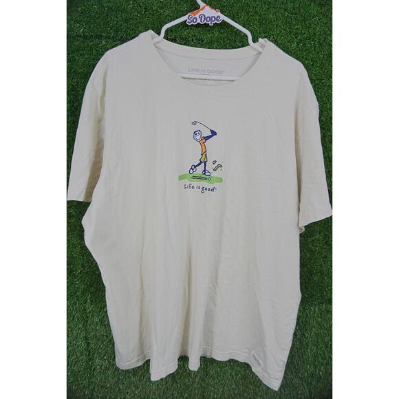 Life is Good Golfer T-Shirt - Men's Size XXL - Picture 1 of 5